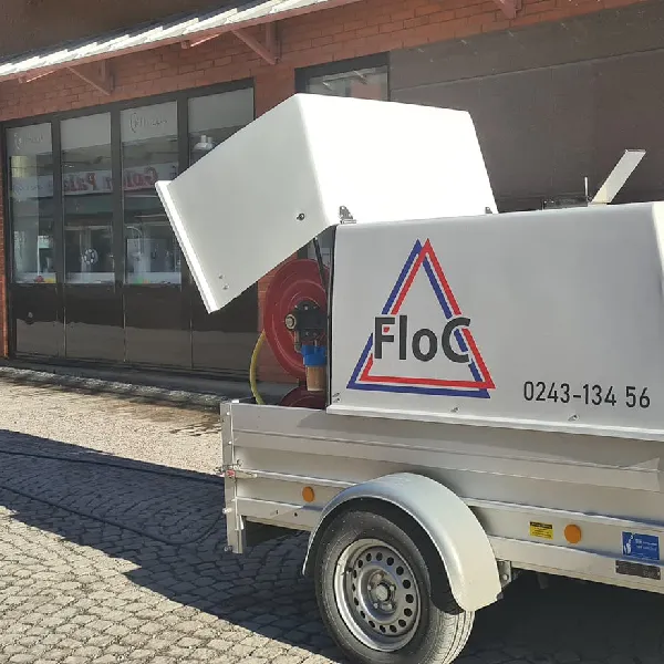 Flocs mobila utrustning för fasad- och högtrycksrengöring